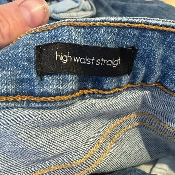 Ella Moss High Waist Straight Jeans Womens12/31 Light Blue Classic Norm Everyday - Picture 5 of 8